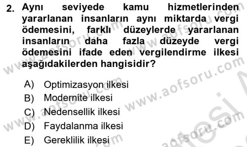 Devlet Borçları Dersi 2021 - 2022 Yılı (Final) Dönem Sonu Sınav Soruları 2. Soru