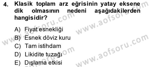 Maliye Politikası Dersi 2013 - 2014 Yılı (Final) Dönem Sonu Sınav Soruları 4. Soru