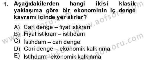 Maliye Politikası Dersi 2013 - 2014 Yılı Tek Ders Sınav Soruları 1. Soru