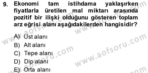 Maliye Politikası Dersi 2014 - 2015 Yılı (Vize) Ara Sınav Soruları 9. Soru