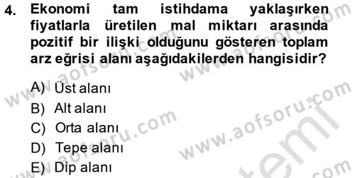 Maliye Politikası Dersi 2014 - 2015 Yılı Tek Ders Sınav Soruları 4. Soru