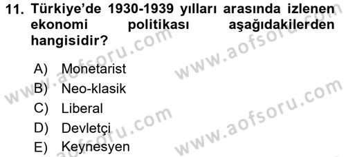 Maliye Politikası Dersi 2015 - 2016 Yılı (Final) Dönem Sonu Sınav Soruları 11. Soru