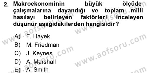 Maliye Politikası Dersi 2016 - 2017 Yılı (Final) Dönem Sonu Sınav Soruları 2. Soru