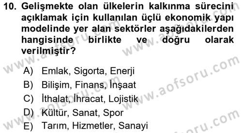 Maliye Politikası Dersi 2017 - 2018 Yılı 3 Ders Sınav Soruları 10. Soru