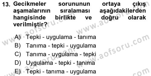 Maliye Politikası Dersi 2017 - 2018 Yılı (Vize) Ara Sınavı 13. Soru