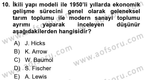 Maliye Politikası Dersi 2017 - 2018 Yılı (Final) Dönem Sonu Sınav Soruları 10. Soru