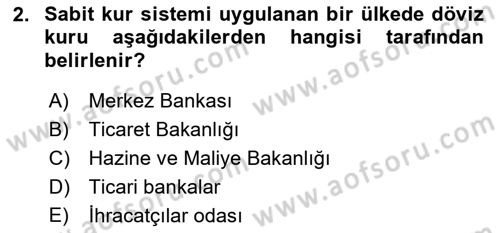 Maliye Politikası Dersi 2021 - 2022 Yılı (Final) Dönem Sonu Sınav Soruları 2. Soru