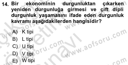 Maliye Politikası Dersi 2022 - 2023 Yılı Yaz Okulu Sınav Soruları 14. Soru