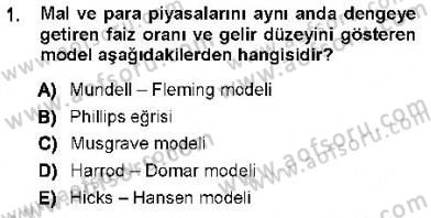 Maliye Politikası 1 Dersi 2012 - 2013 Yılı (Final) Dönem Sonu Sınav Soruları 1. Soru