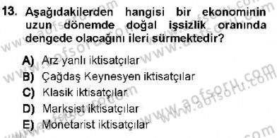 Maliye Politikası 1 Dersi 2012 - 2013 Yılı (Final) Dönem Sonu Sınav Soruları 13. Soru