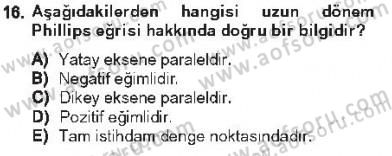 Maliye Politikası 1 Dersi 2012 - 2013 Yılı Tek Ders Sınav Soruları 16. Soru
