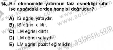 Maliye Politikası 1 Dersi 2013 - 2014 Yılı (Vize) Ara Sınav Soruları 14. Soru