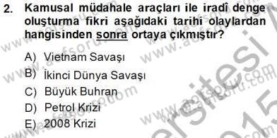 Maliye Politikası 1 Dersi 2014 - 2015 Yılı (Vize) Ara Sınav Soruları 2. Soru