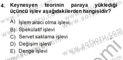 Maliye Politikası 1 Dersi 2014 - 2015 Yılı (Vize) Ara Sınav Soruları 4. Soru