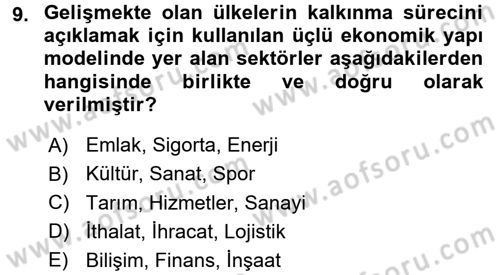 Maliye Politikası 1 Dersi 2015 - 2016 Yılı Tek Ders Sınav Soruları 9. Soru