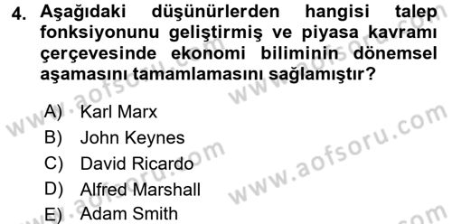 Maliye Politikası 1 Dersi Ara Sınavı Deneme Sınav Soruları 4. Soru