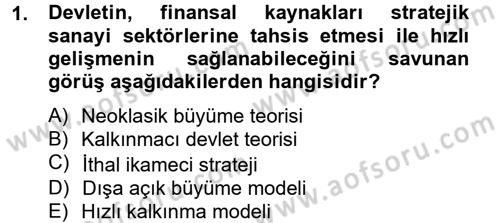Maliye Politikası 2 Dersi 2012 - 2013 Yılı (Vize) Ara Sınav Soruları 1. Soru