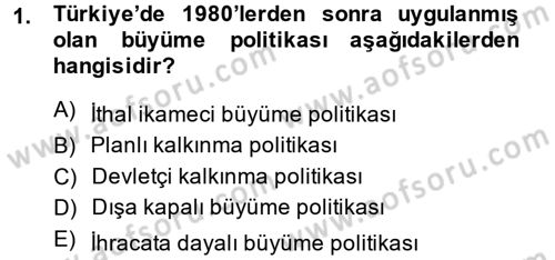 Maliye Politikası 2 Dersi 2013 - 2014 Yılı (Vize) Ara Sınav Soruları 1. Soru