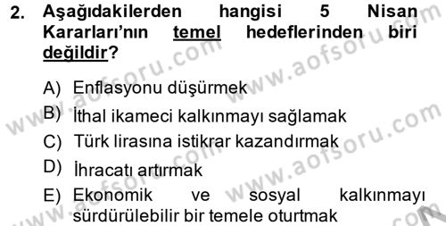 Maliye Politikası 2 Dersi 2013 - 2014 Yılı (Vize) Ara Sınav Soruları 2. Soru