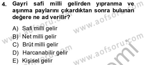 Maliye Politikası 2 Dersi 2013 - 2014 Yılı (Final) Dönem Sonu Sınav Soruları 4. Soru