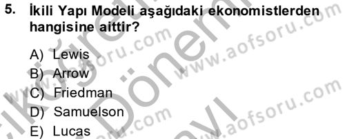 Maliye Politikası 2 Dersi 2013 - 2014 Yılı (Final) Dönem Sonu Sınav Soruları 5. Soru