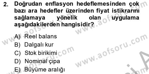 Maliye Politikası 2 Dersi 2014 - 2015 Yılı (Vize) Ara Sınav Soruları 2. Soru