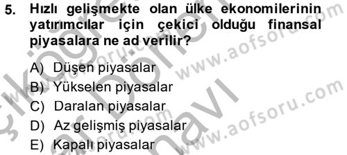 Maliye Politikası 2 Dersi 2014 - 2015 Yılı (Final) Dönem Sonu Sınav Soruları 5. Soru