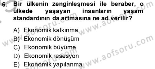 Maliye Politikası 2 Dersi 2014 - 2015 Yılı (Final) Dönem Sonu Sınav Soruları 6. Soru