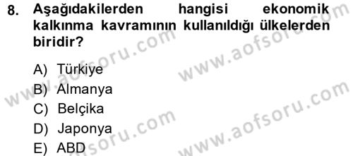 Maliye Politikası 2 Dersi 2014 - 2015 Yılı Tek Ders Sınav Soruları 8. Soru