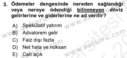 Maliye Politikası 2 Dersi 2015 - 2016 Yılı Tek Ders Sınavı 3. Soru
