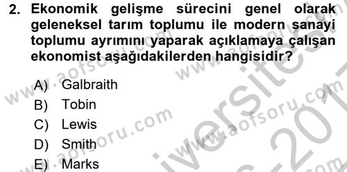 Maliye Politikası 2 Dersi 2016 - 2017 Yılı 3 Ders Sınav Soruları 2. Soru