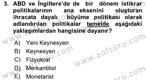 Maliye Politikası 2 Dersi 2016 - 2017 Yılı (Vize) Ara Sınav Soruları 3. Soru