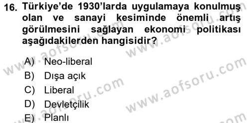 Maliye Politikası 2 Dersi 2017 - 2018 Yılı (Vize) Ara Sınav Soruları 16. Soru