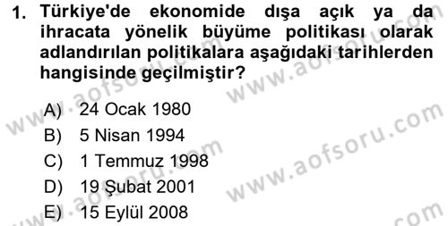 Maliye Politikası 2 Dersi 2017 - 2018 Yılı (Final) Dönem Sonu Sınav Soruları 1. Soru