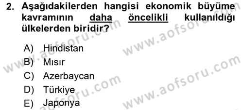Maliye Politikası 2 Dersi 2017 - 2018 Yılı (Final) Dönem Sonu Sınav Soruları 2. Soru