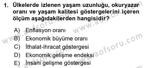 Maliye Politikası 2 Dersi 2018 - 2019 Yılı 3 Ders Sınav Soruları 1. Soru