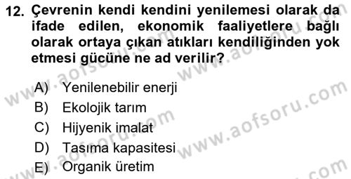 Maliye Politikası 2 Dersi 2018 - 2019 Yılı 3 Ders Sınav Soruları 12. Soru