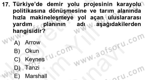 Maliye Politikası 2 Dersi 2018 - 2019 Yılı (Vize) Ara Sınav Soruları 17. Soru