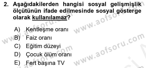 Maliye Politikası 2 Dersi 2018 - 2019 Yılı (Final) Dönem Sonu Sınav Soruları 2. Soru