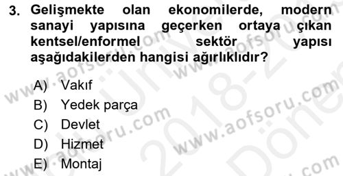 Maliye Politikası 2 Dersi 2018 - 2019 Yılı (Final) Dönem Sonu Sınav Soruları 3. Soru