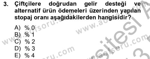 Vergi Uygulamaları Dersi 2012 - 2013 Yılı (Final) Dönem Sonu Sınavı 3. Soru