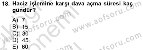 Vergi Uygulamaları Dersi 2014 - 2015 Yılı Tek Ders Sınav Soruları 18. Soru