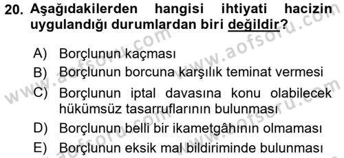 Vergi Uygulamaları Dersi 2015 - 2016 Yılı Tek Ders Sınav Soruları 20. Soru