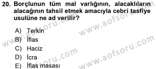 Vergi Uygulamaları Dersi 2016 - 2017 Yılı 3 Ders Sınav Soruları 20. Soru