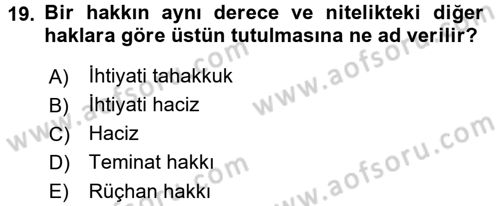 Vergi Uygulamaları Dersi 2016 - 2017 Yılı (Final) Dönem Sonu Sınav Soruları 19. Soru