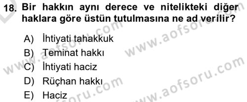 Vergi Uygulamaları Dersi 2018 - 2019 Yılı 3 Ders Sınav Soruları 18. Soru