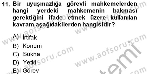 Vergi Yargılaması Hukuku Dersi 2014 - 2015 Yılı (Vize) Ara Sınav Soruları 11. Soru