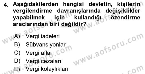 Vergi Planlaması Dersi 2022 - 2023 Yılı Yaz Okulu Sınav Soruları 4. Soru