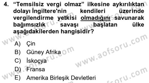 Vergi Planlaması Dersi 2024 - 2025 Yılı Yaz Okulu Sınav Soruları 4. Soru