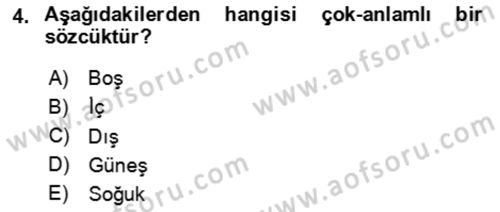 Sembolik Mantık Dersi 2024 - 2025 Yılı (Vize) Ara Sınav Soruları 4. Soru